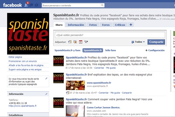 Page Spanishtaste Facebook Page Spanishtaste Facebook